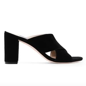 Black Sandal Block Heel Stuart Weitzman